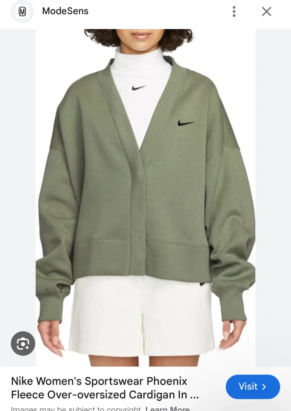 Nike Cardigan - Size XL womens, Olive Green image indicator(7)