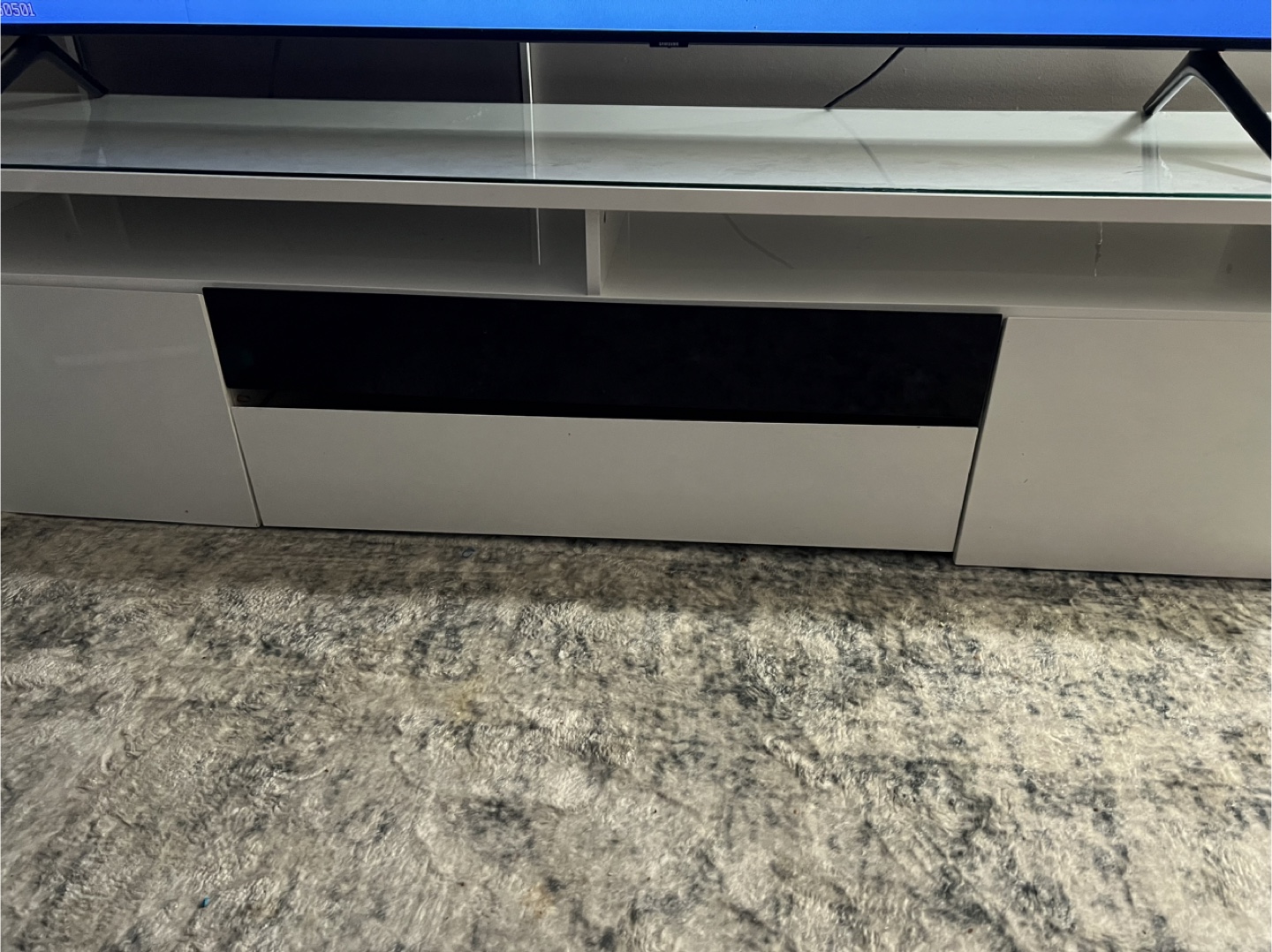 White & Black TV Stand from the brick - photo 4