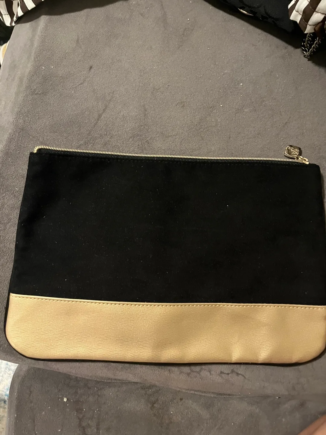 Lancome Black & Gold Cosmetic Bag thumbnail