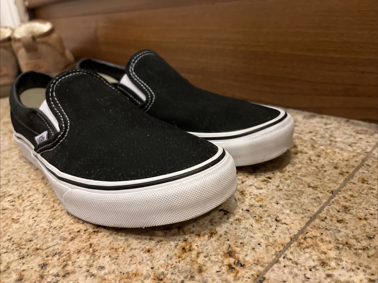Vans Slip-On Shoes - Black, Size 7 - photo 3