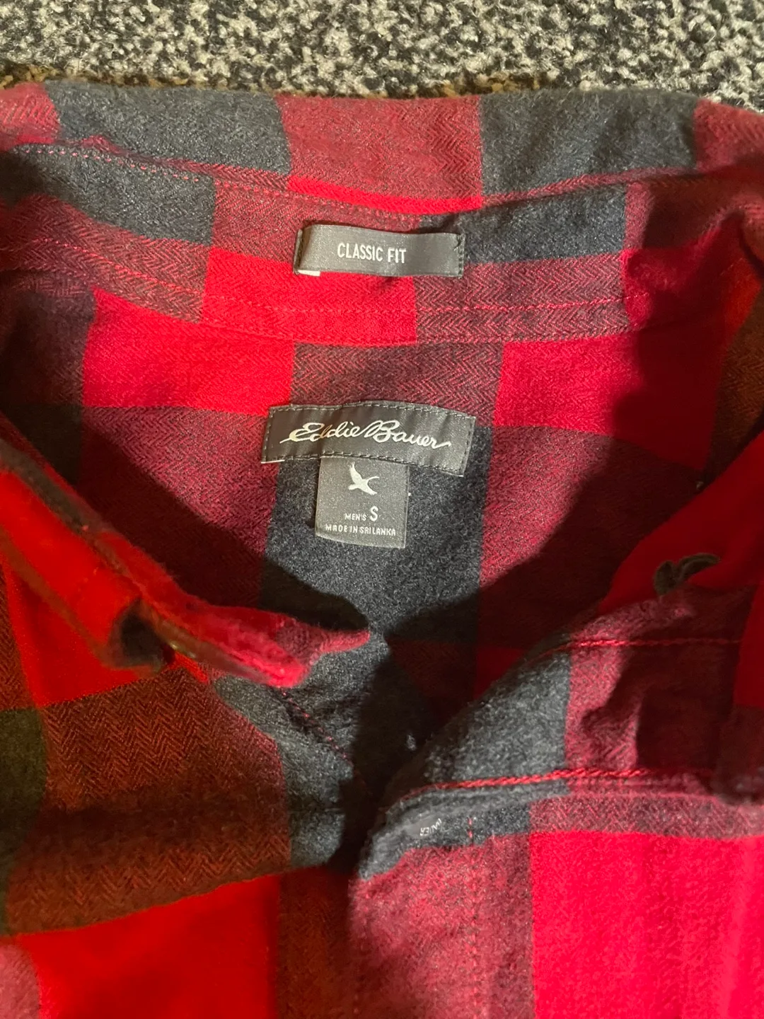 Eddie Bauer Red & Black Flannel - Size S image indicator(5)