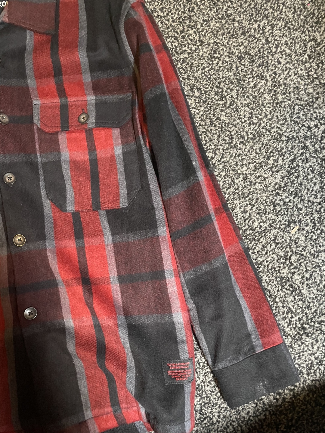 Kolby Plaid Flannel Shirt - Size S/P - photo 2
