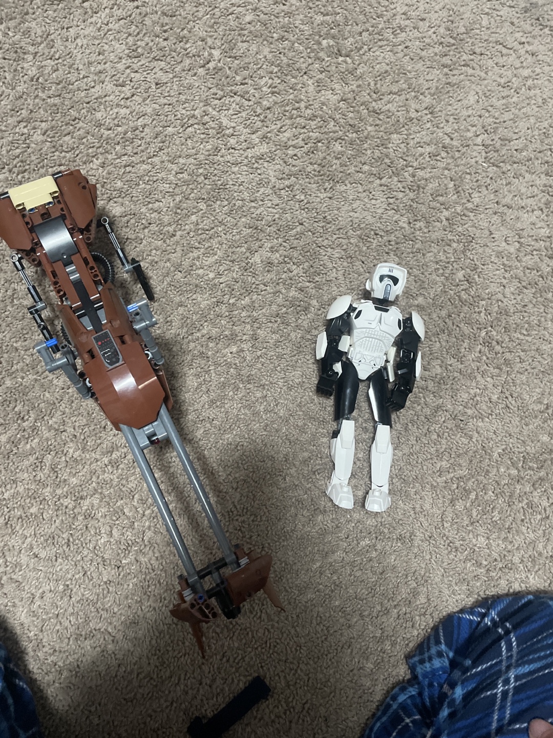 Lego Star Wars scout trooper and speeder bike