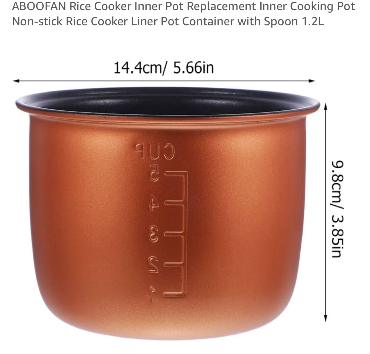 ABOOFAN Rice Cooker Inner Pot 1.2L image indicator(2)