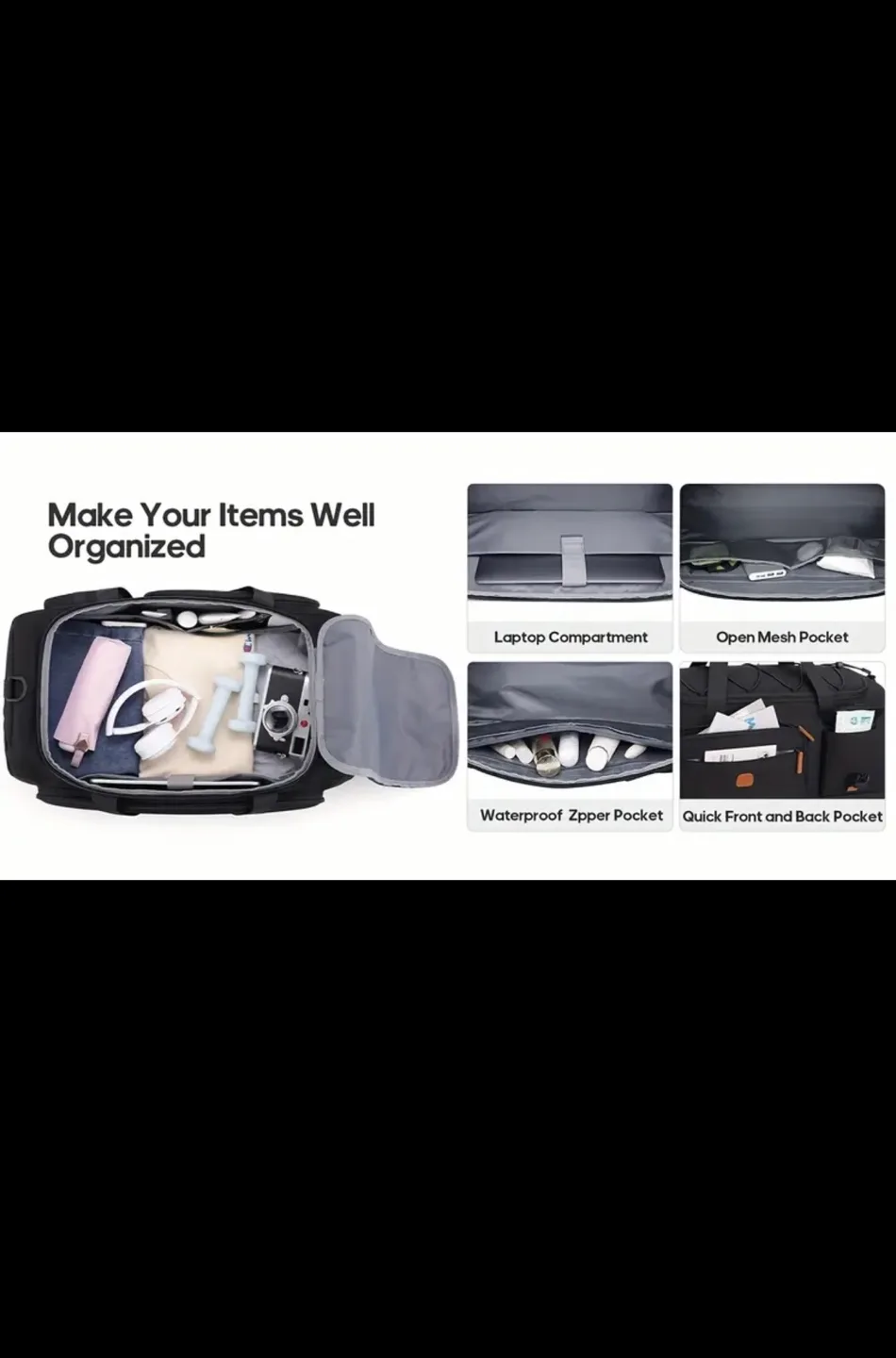 Brand New UKEIN 40L Large Capacity Travel Bag image indicator(3)