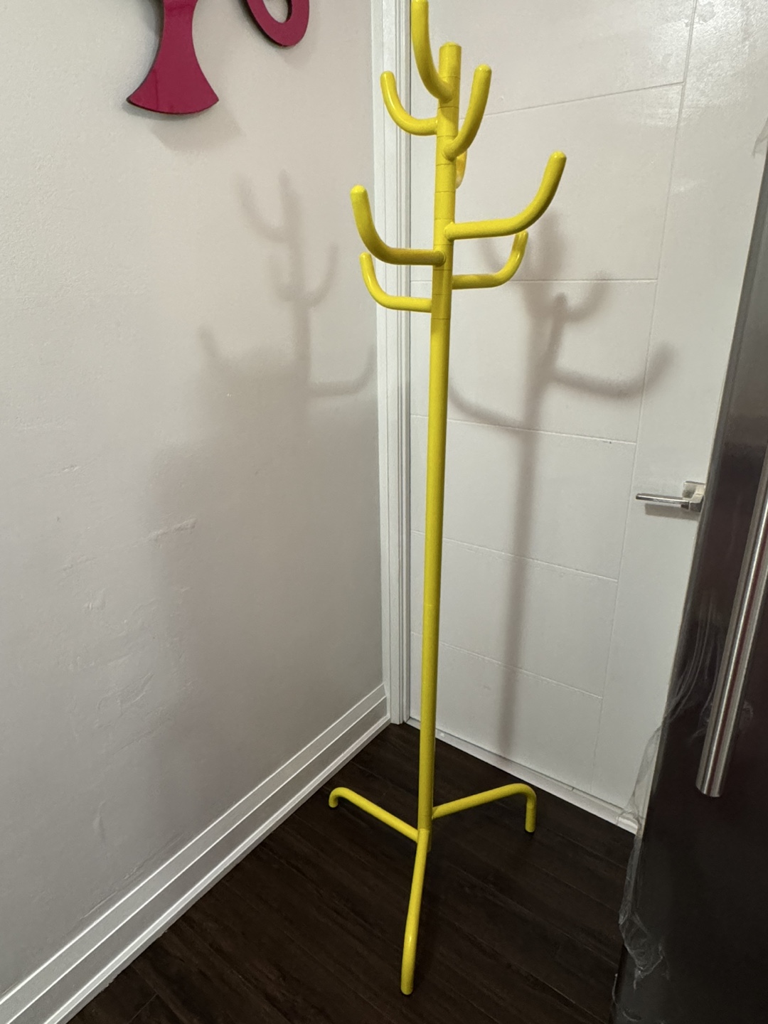 Yellow Coat Rack Stand - photo 3
