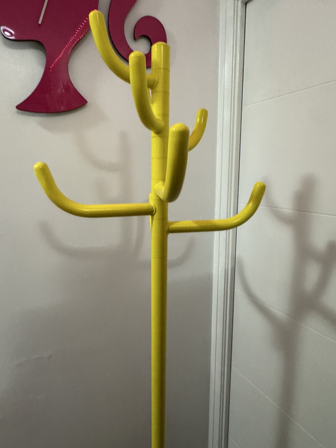 Yellow Coat Rack Stand