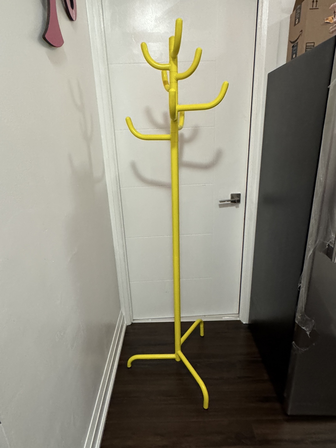 Yellow Coat Rack Stand - photo 2