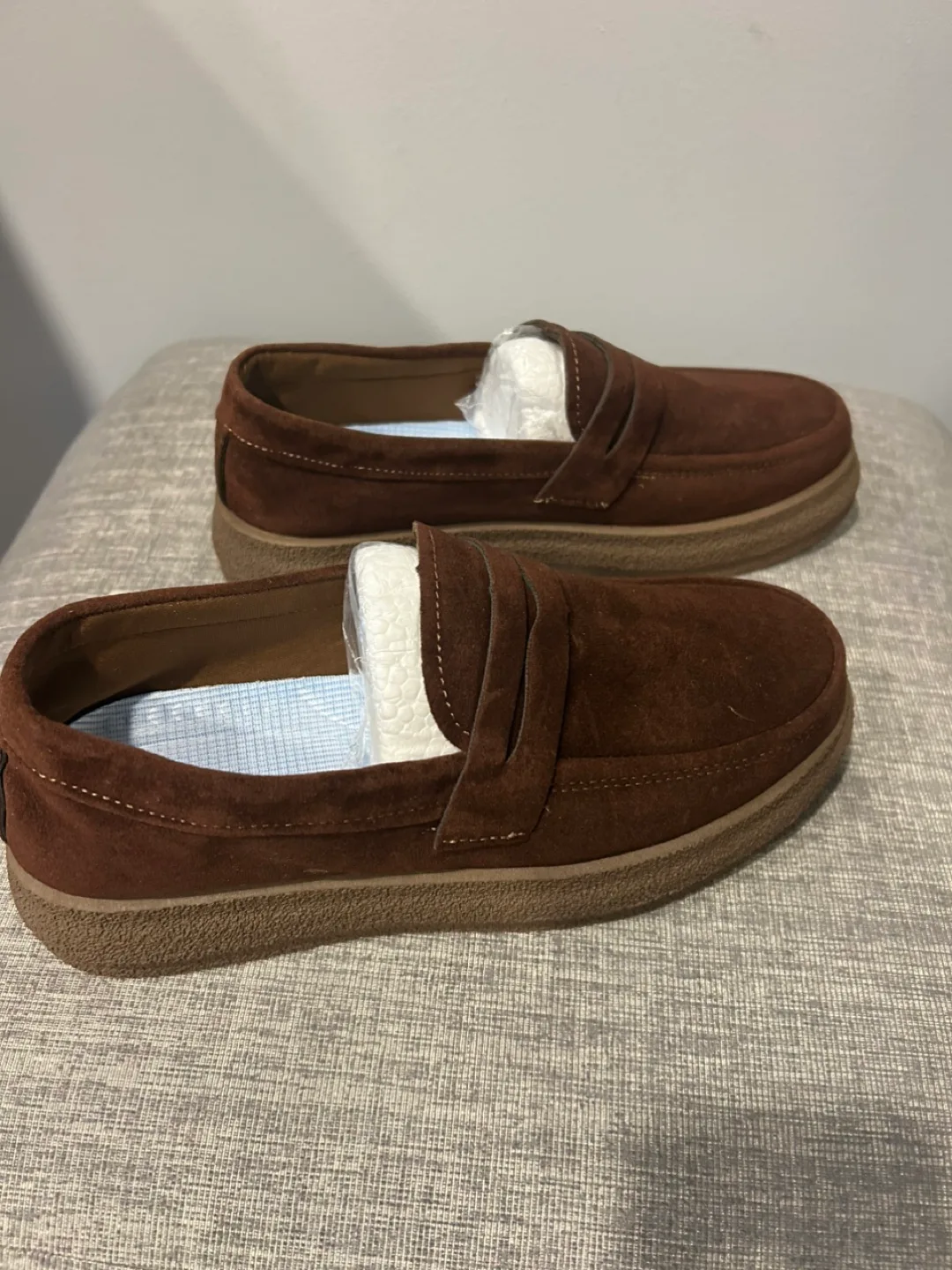 Brown Suede Loafers thumbnail