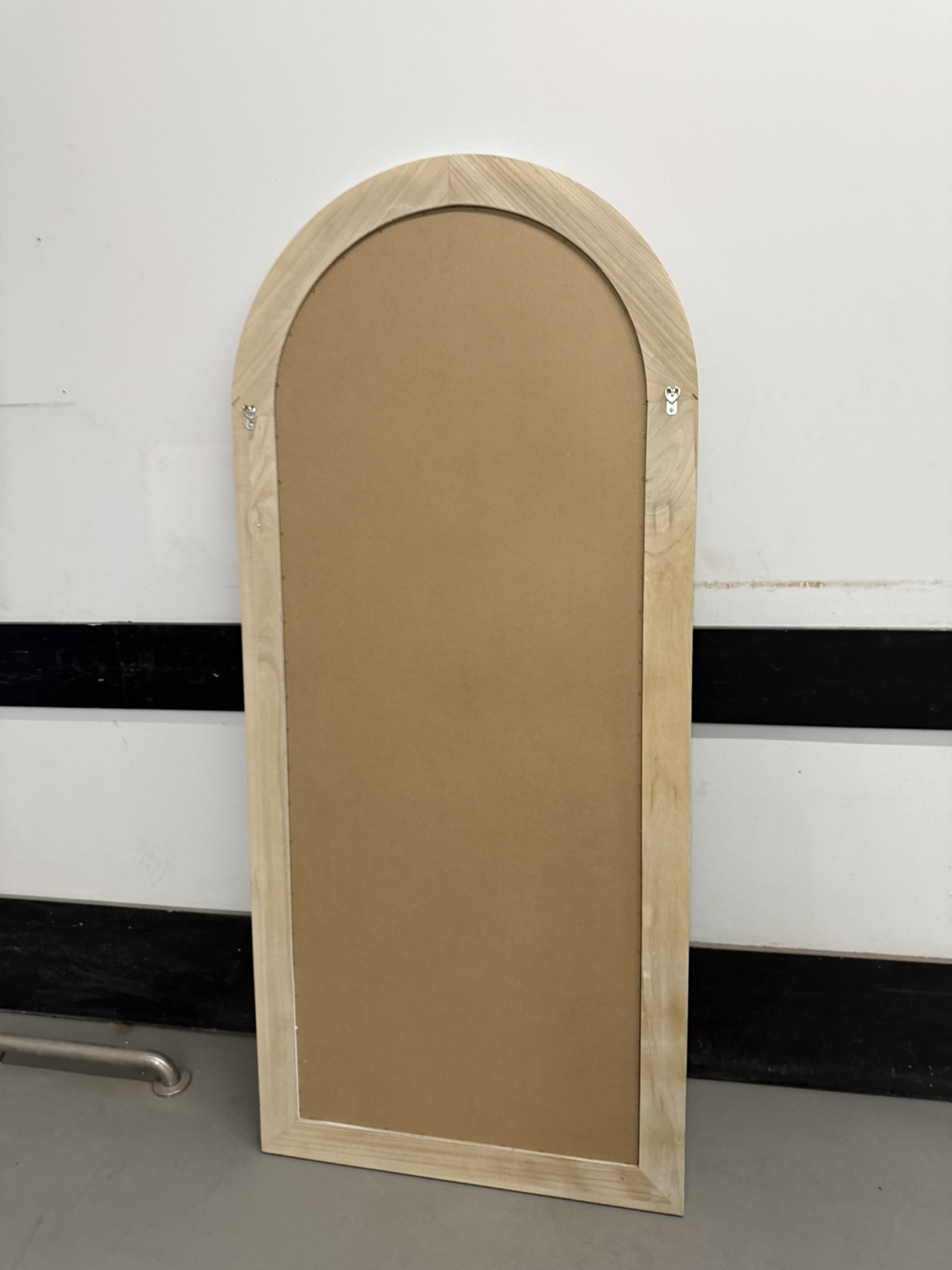 Arched Whitewashed Wood Framed Mirror - photo 3