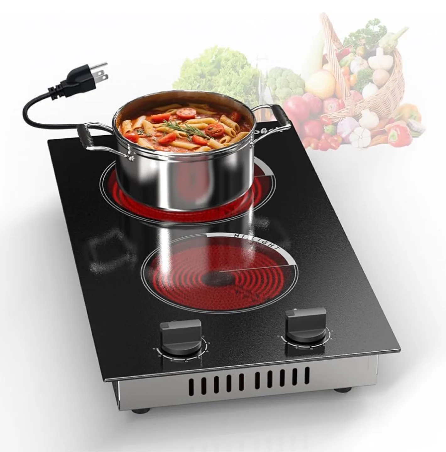 Cooksir Ceramic Stove (NEW) – 2 Burner Electric Cooktop thumbnail