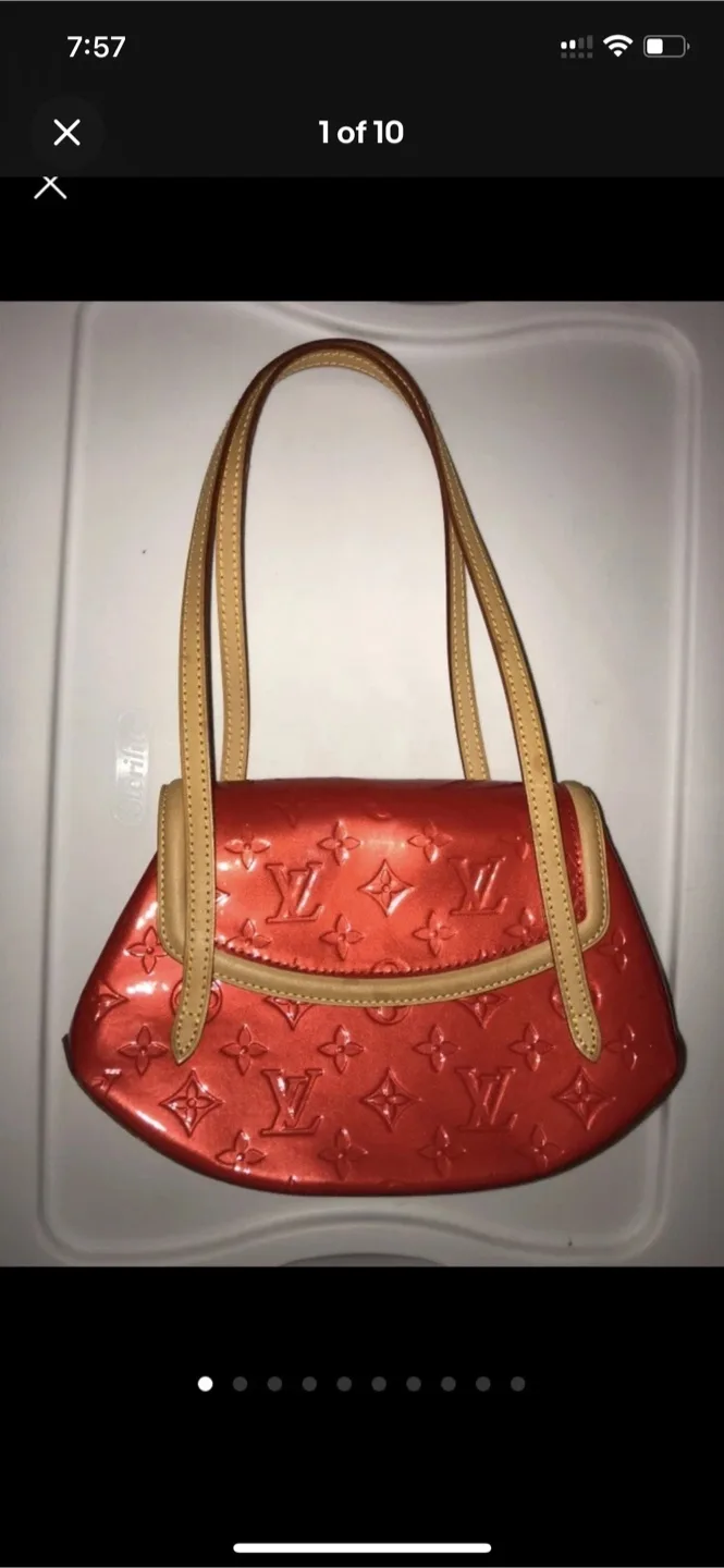 Louis Vuitton Small Shoulder Bag PM Red Leather image indicator(2)