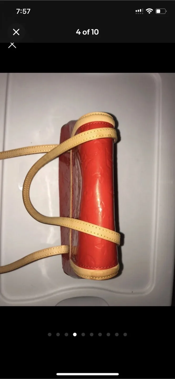 Louis Vuitton Small Shoulder Bag PM Red Leather image indicator(3)