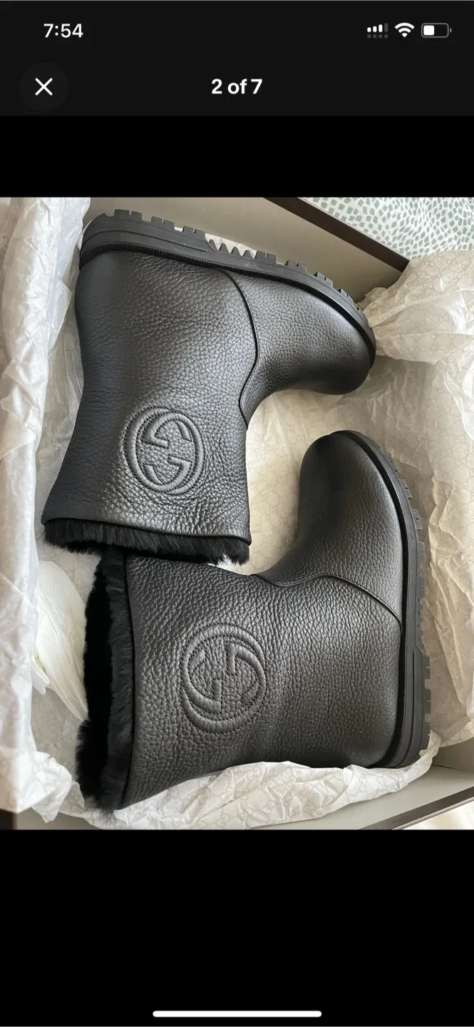 Gucci Winer Boots AODGO Women's Size 36 image indicator(2)