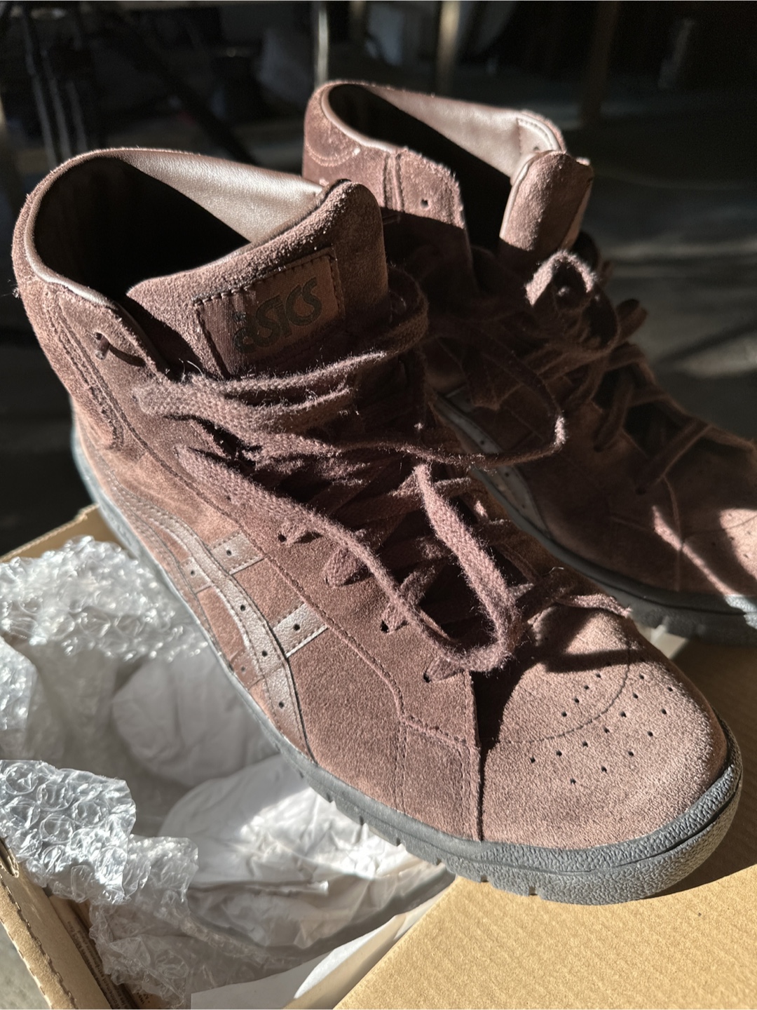 Asics High-Top Suede Sneakers