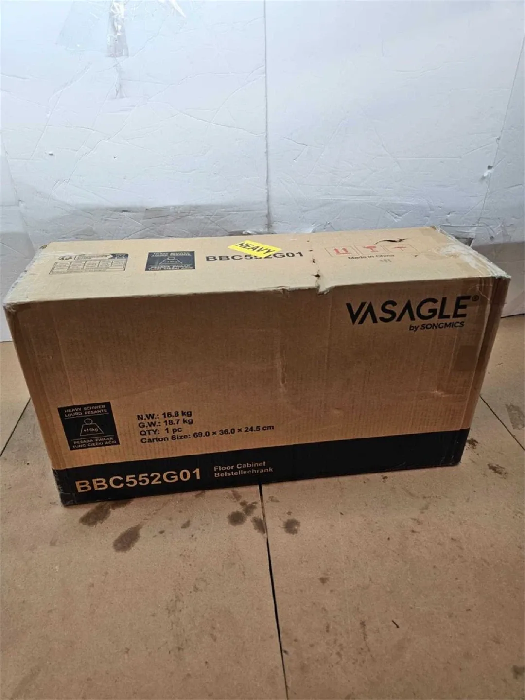 Brand New- Bathroom Cabinet with Adjustable Shelves image indicator(10)