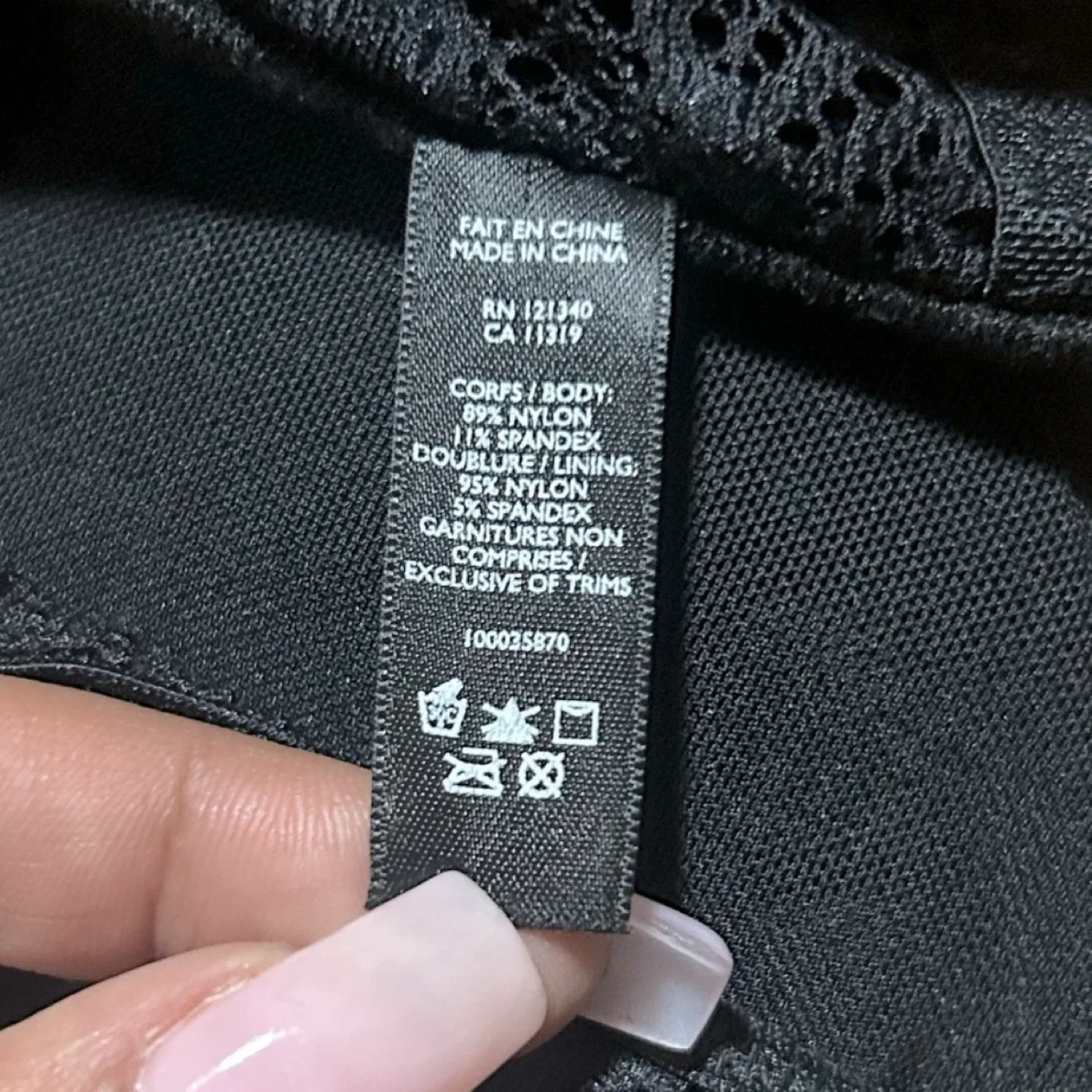 Dynamite Black Lace Bralette - Size S image indicator(4)