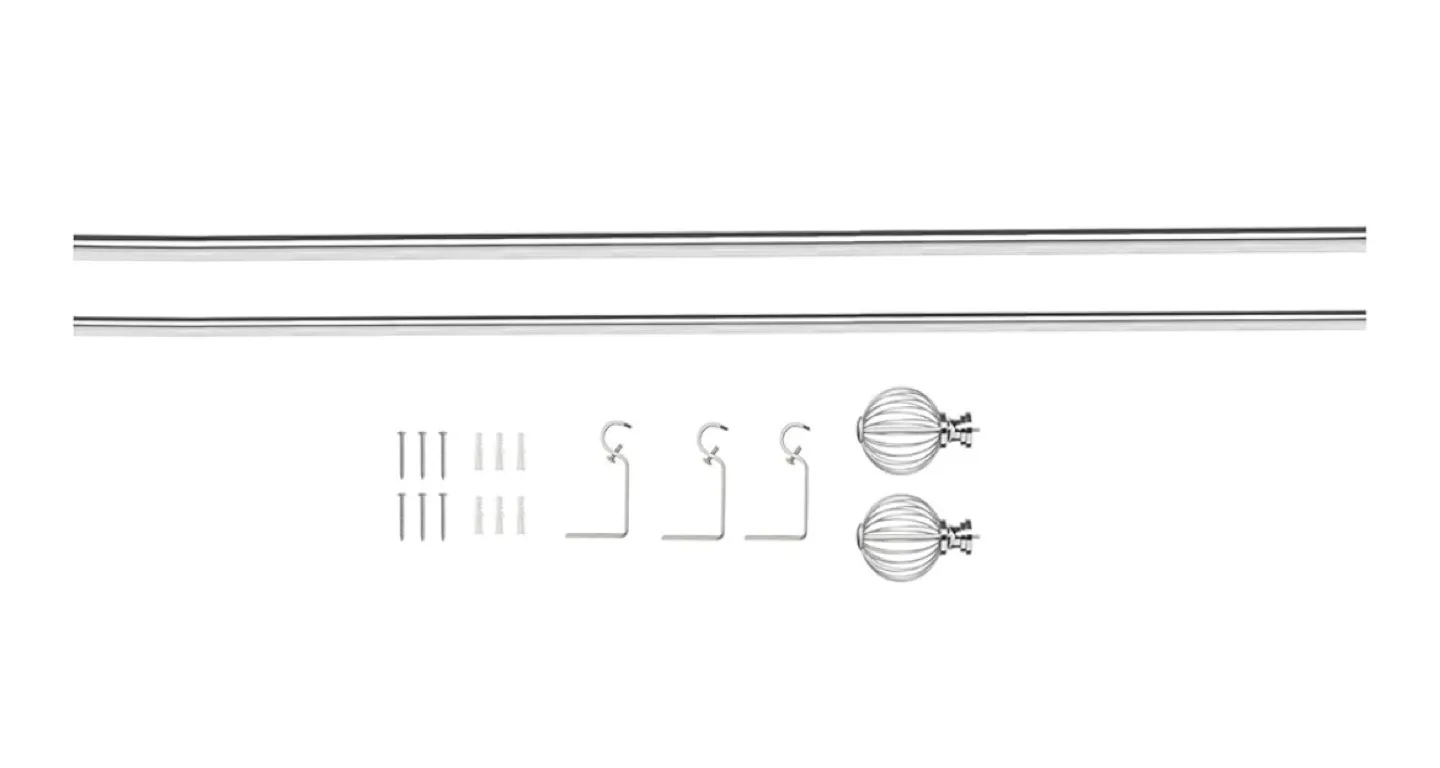 Umbra Cappa Cage Curtain Rod - Nickel Finish image indicator(5)