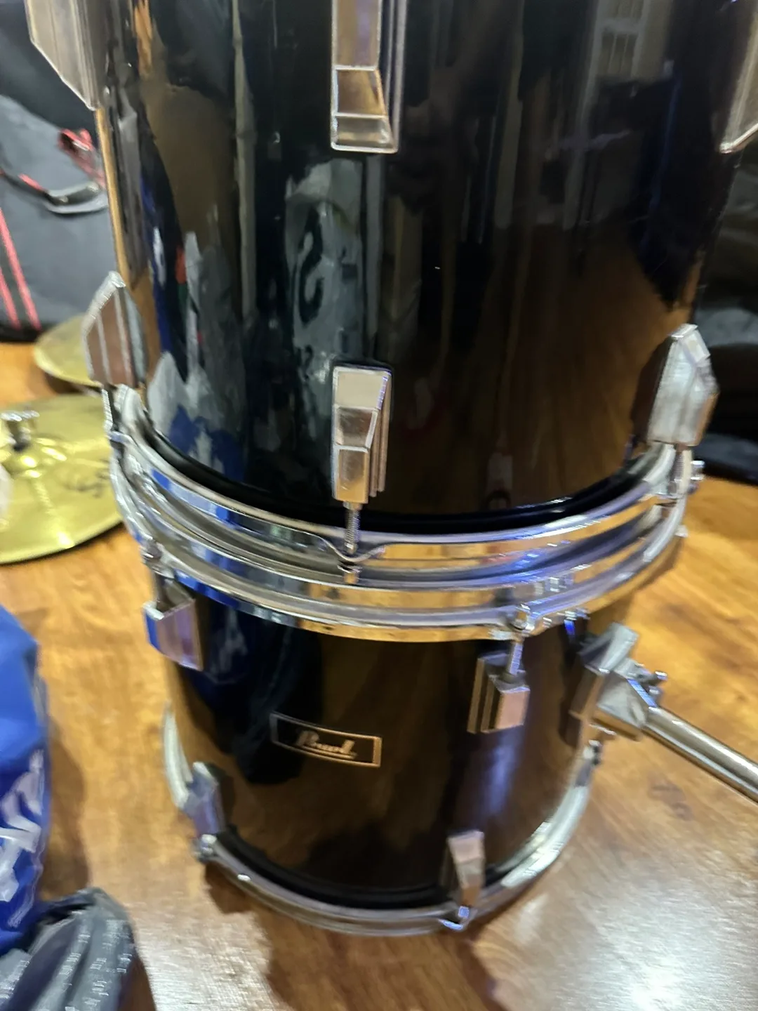 Pearl 2 Tom  Tom’s with Solar Hi Hat crash/Ride Sold image indicator(2)