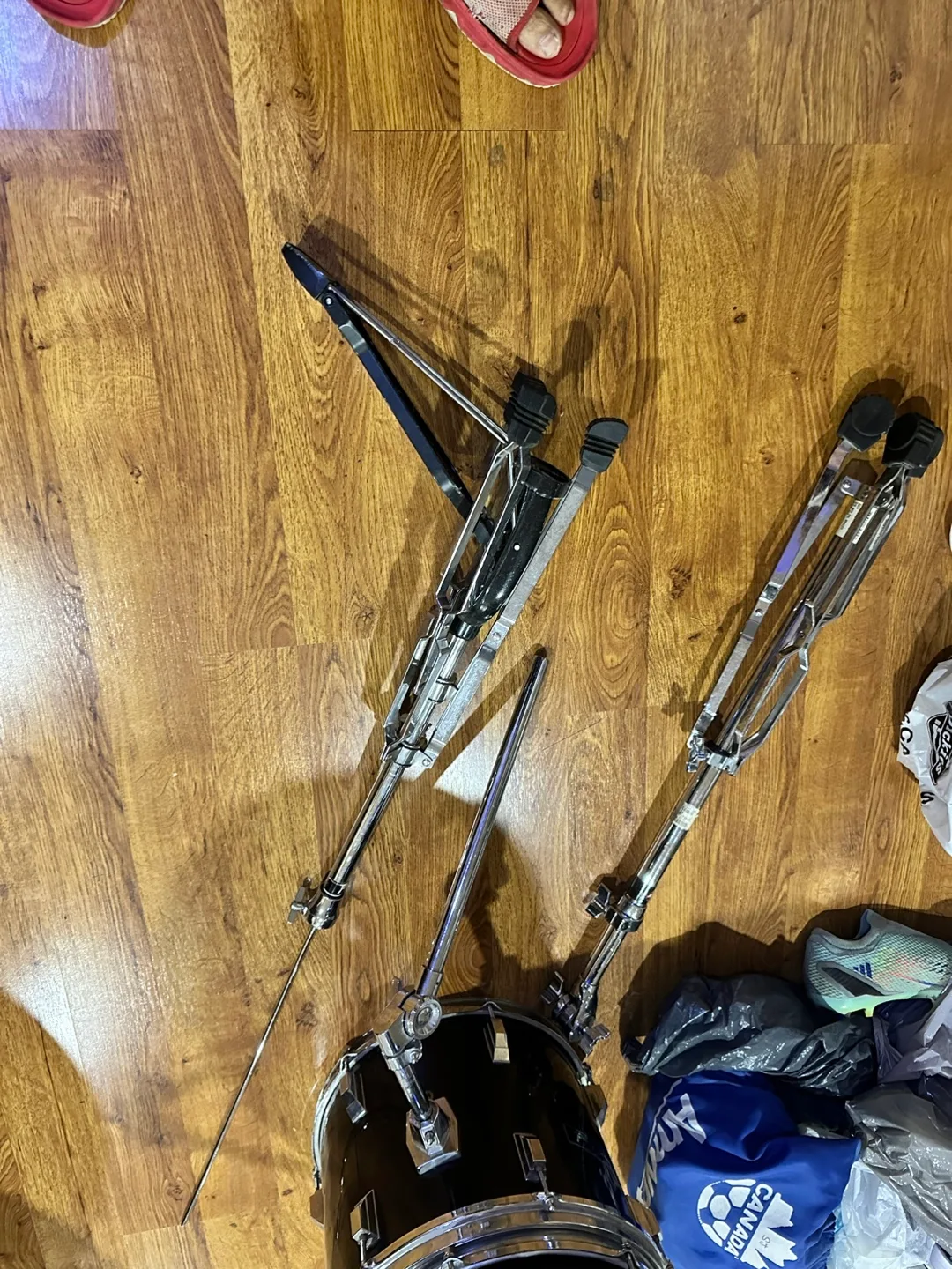 Pearl 2 Tom  Tom’s with Solar Hi Hat crash/Ride Sold image indicator(3)