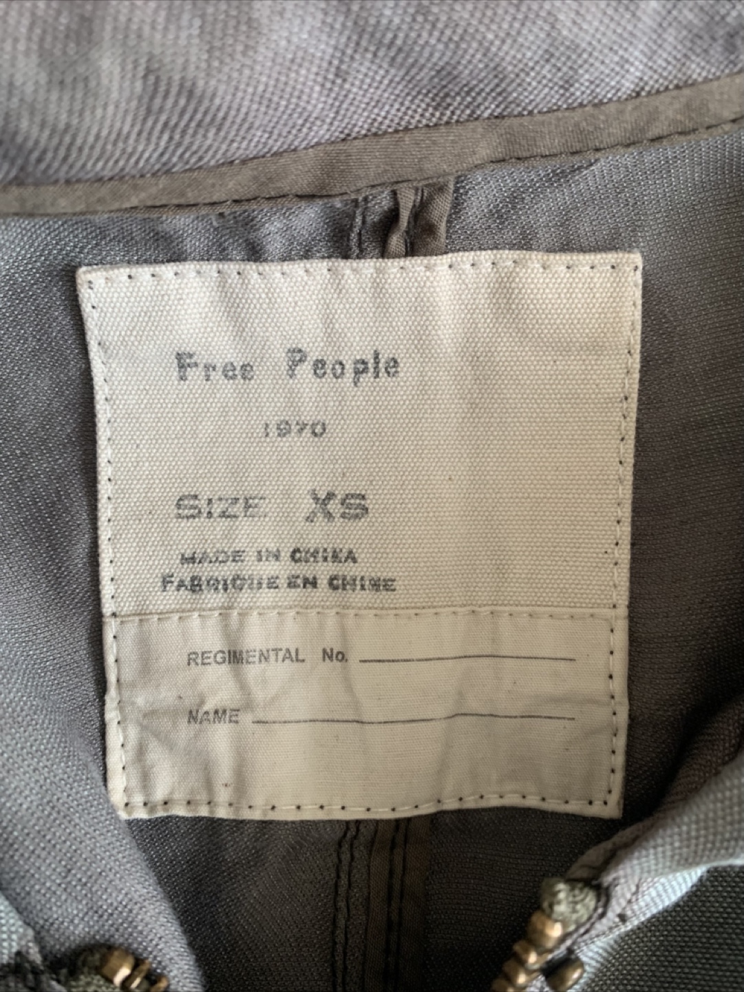 Free People Hooded Military Jacket - Size XS - photo 3