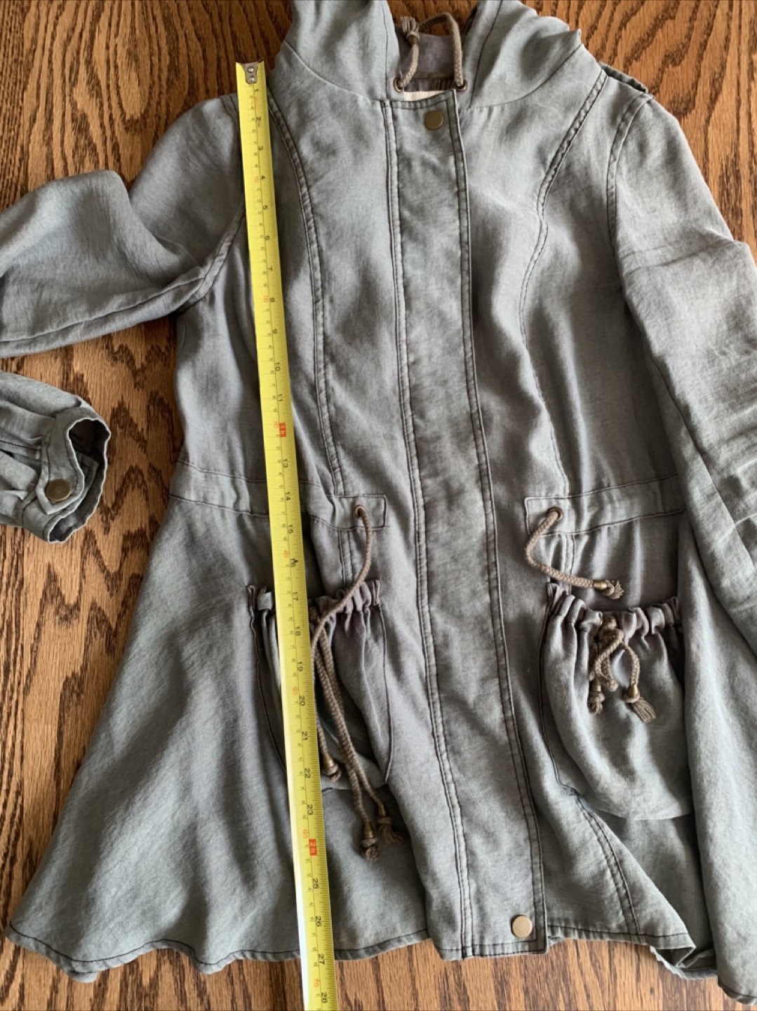 Free People Hooded Military Jacket - Size XS - photo 5