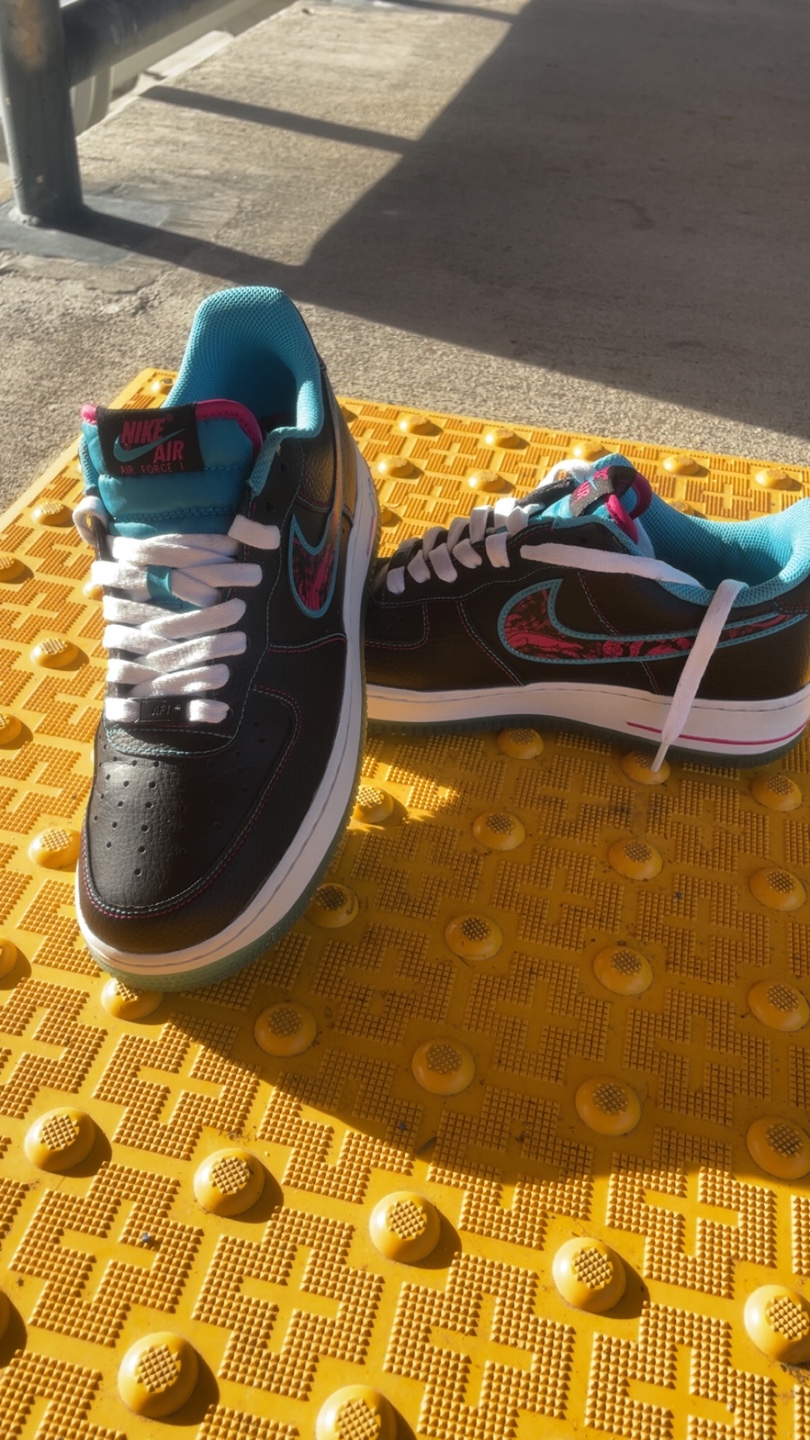 Nike Air Force 1 Black Sneakers - photo 2