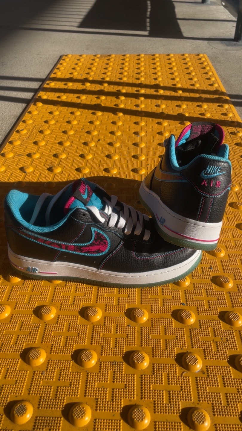 Nike Air Force 1 Black Sneakers - photo 3