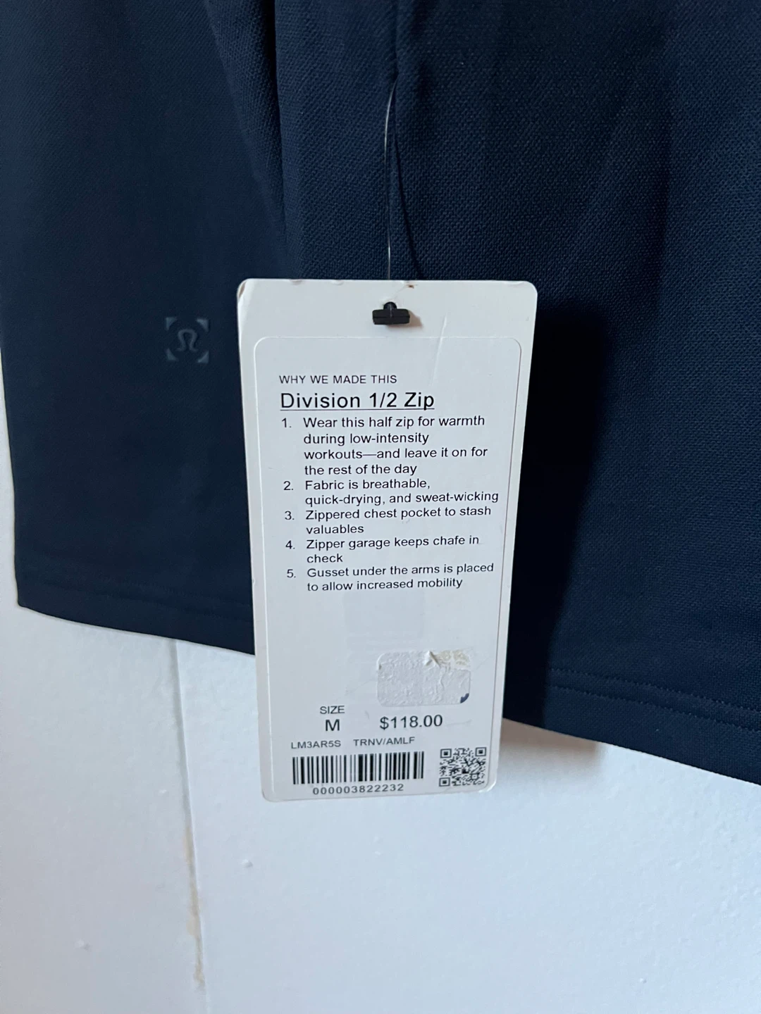 Lululemon Division 1/2 Zip - Size M - photo 3