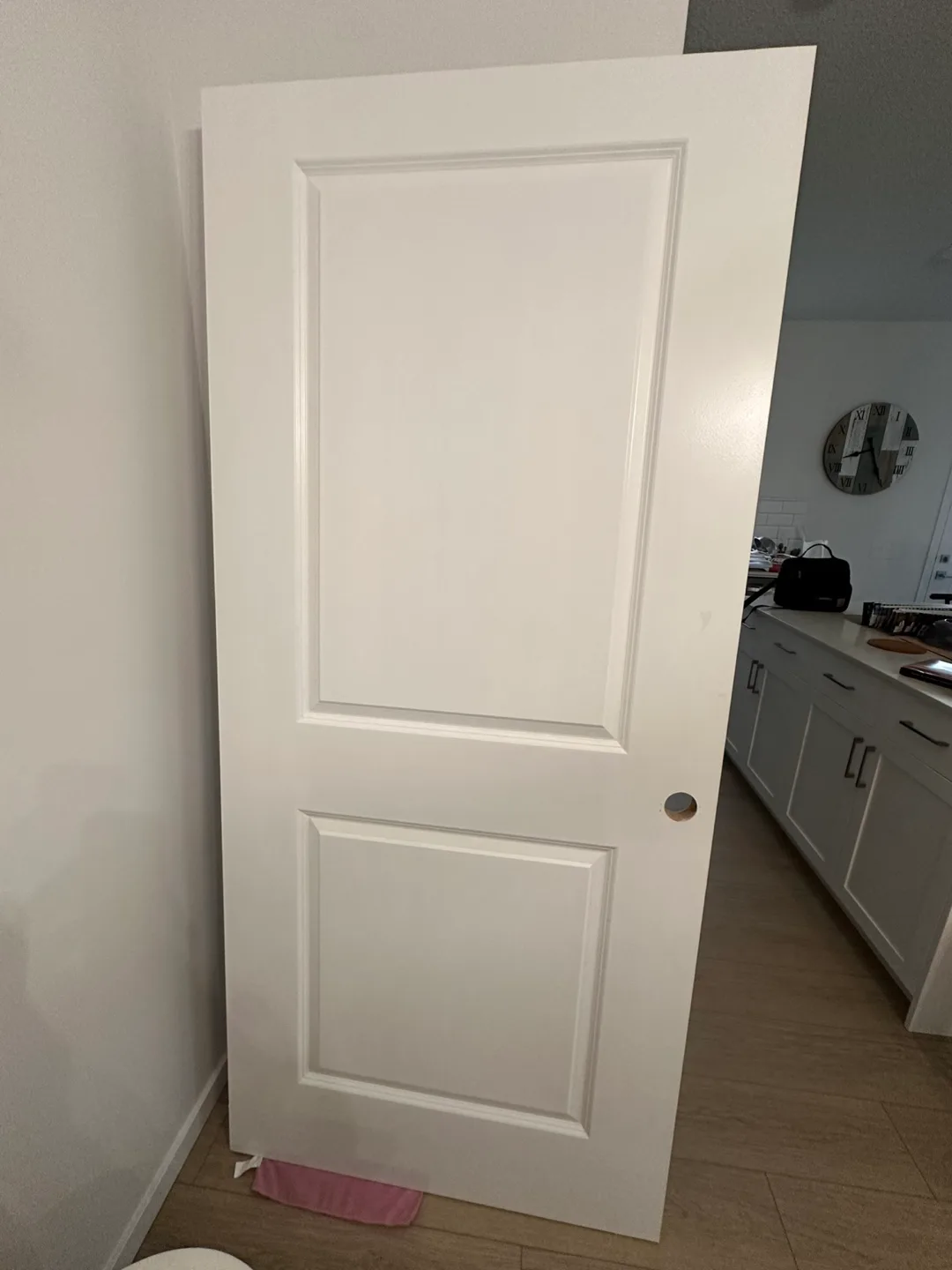 36x80 White Paint 2 Panel Hollow Core Smooth Interior Door Slab