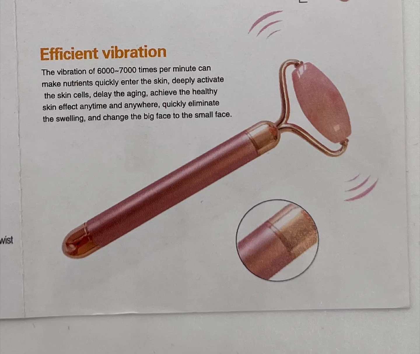 Rose Quartz Facial Roller Set image indicator(8)