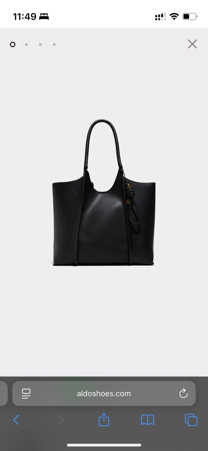 ALDO Black Tote Bag thumbnail