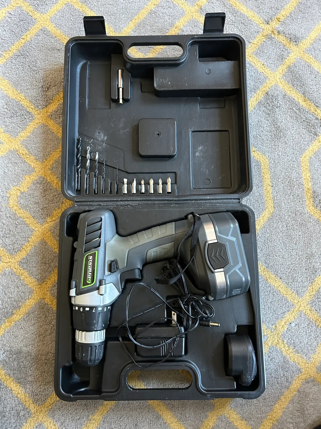 Genesis 18V Cordless Drill/Driver Set w/ Case image indicator(2)