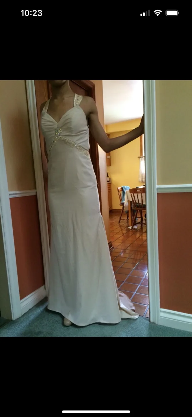 Cream Formal Dress thumbnail