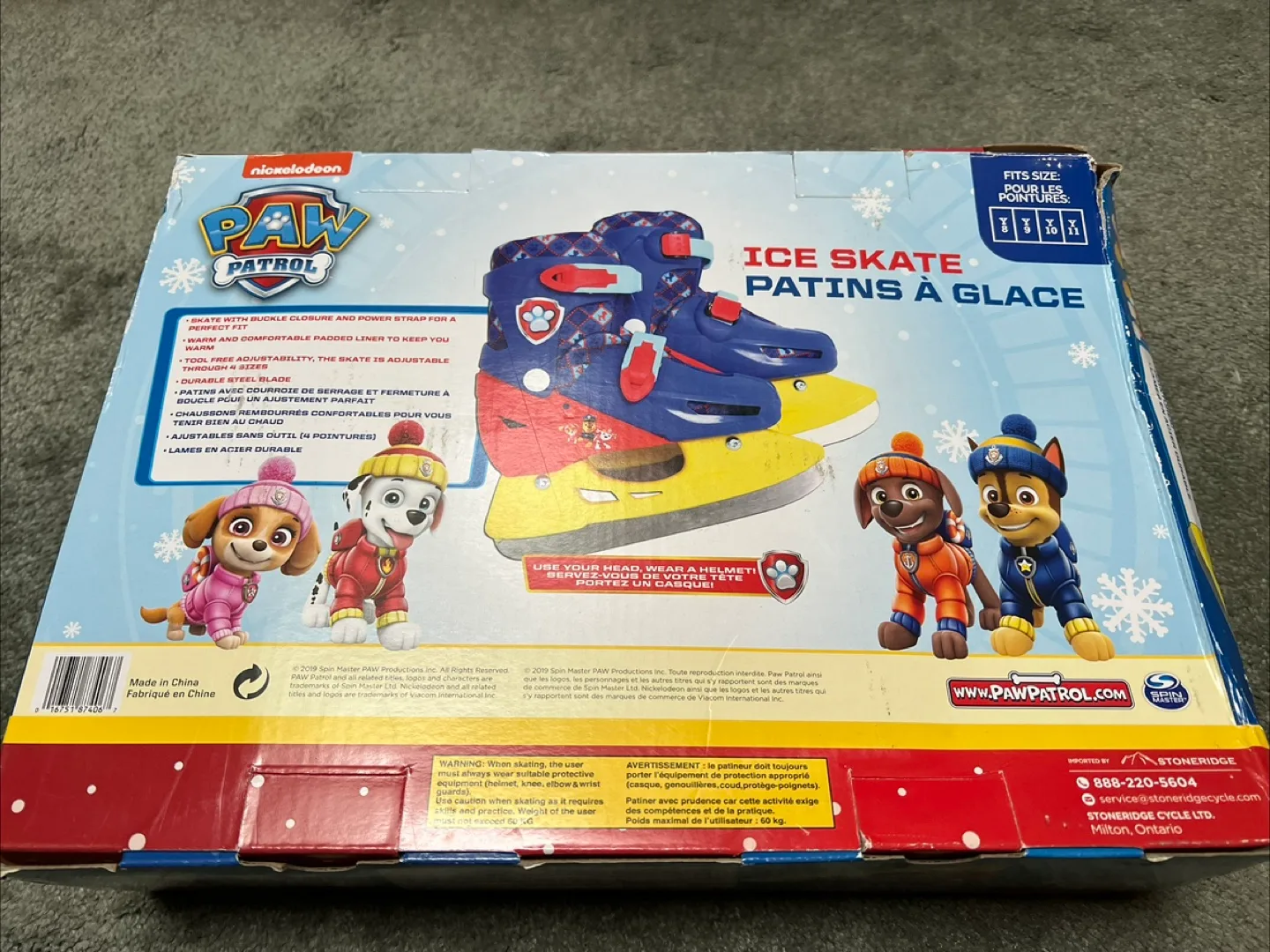 Paw Patrol Ice Skates - Y11 to Y8 Adjustable thumbnail