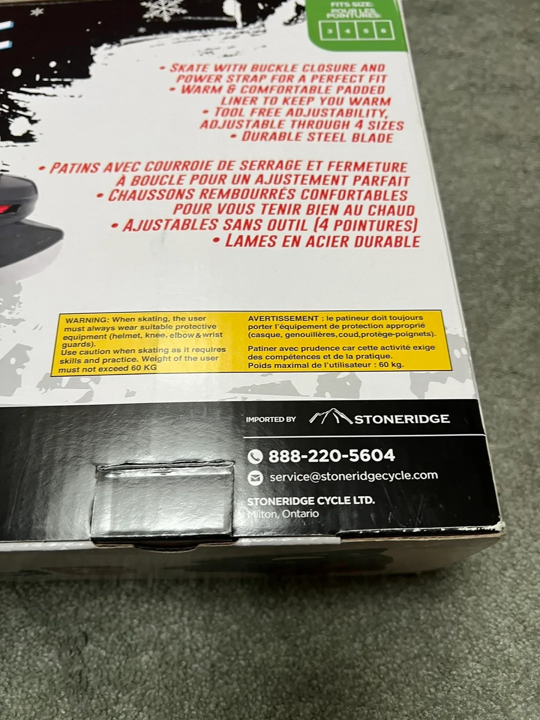 Ryde Adjustable Ice Skates - Like New! image indicator(2)