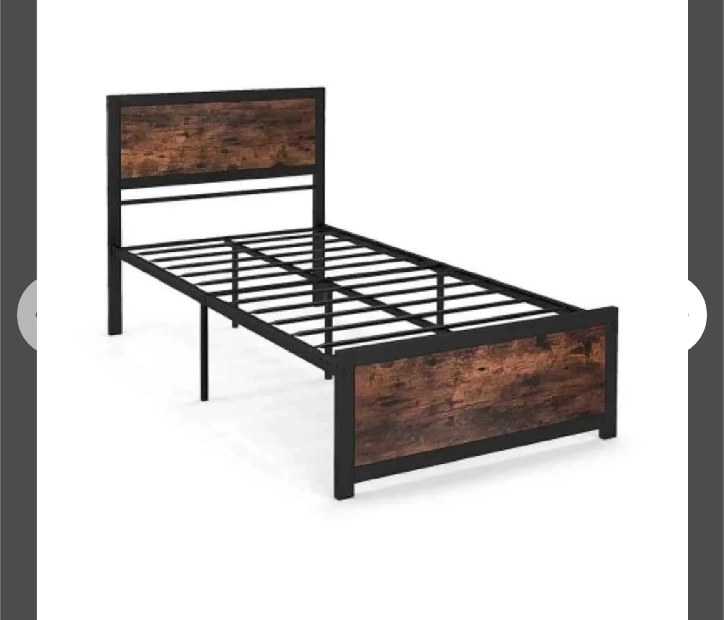New like Twin Bed Frame with Headboard & Footboard thumbnail