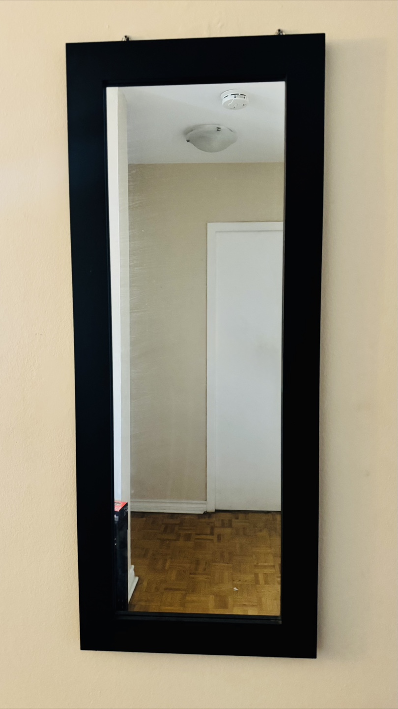 Black Framed Wall Mirror - photo 2