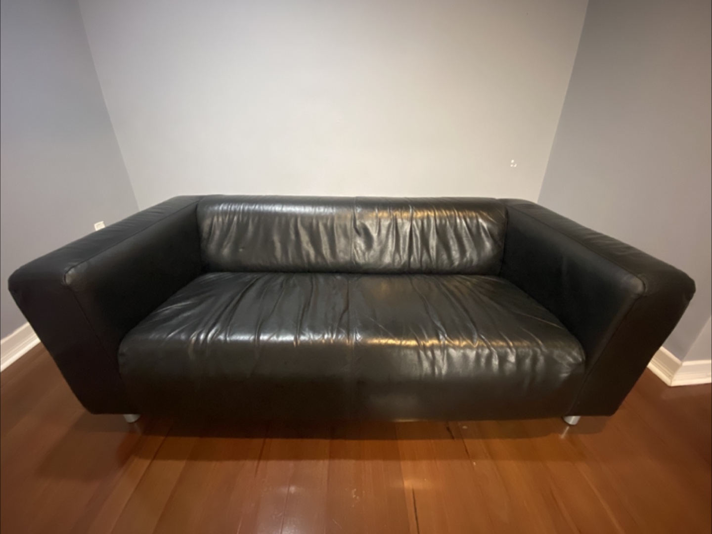 Black Leather Sofa
