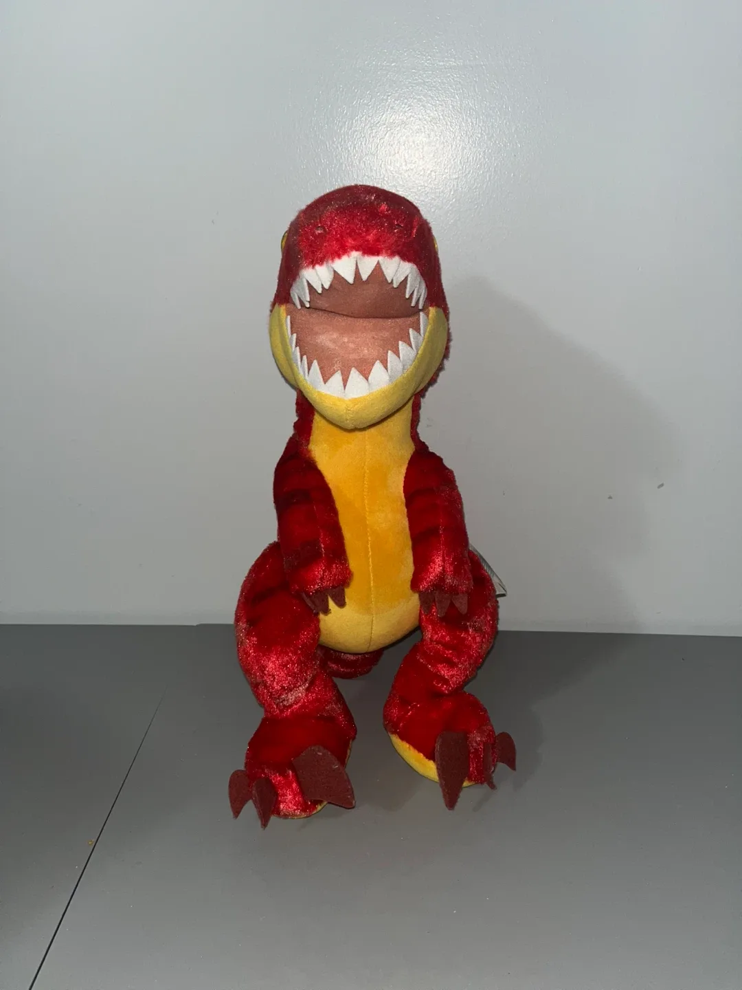 Build-a-Bear Red Raptor Dinosaur Plush Stuffed Animal 19”