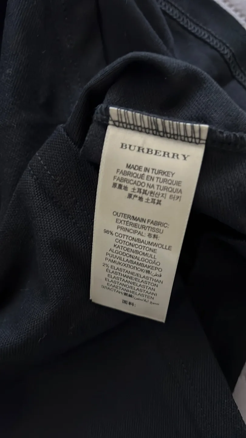 Burberry Black Polo Shirt - Size XS image indicator(6)