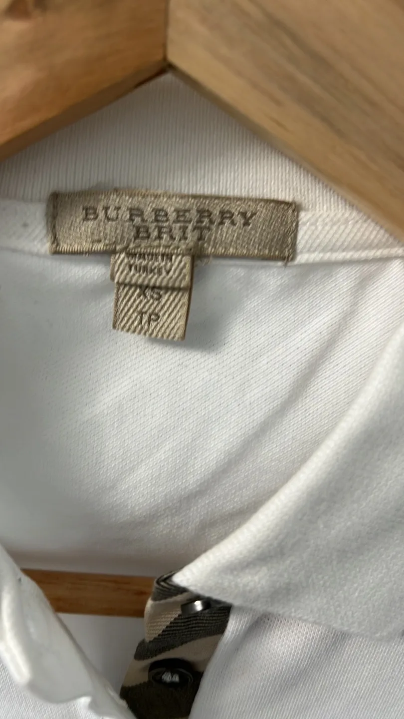 Burberry Brit White Polo Shirt - Size XS image indicator(3)