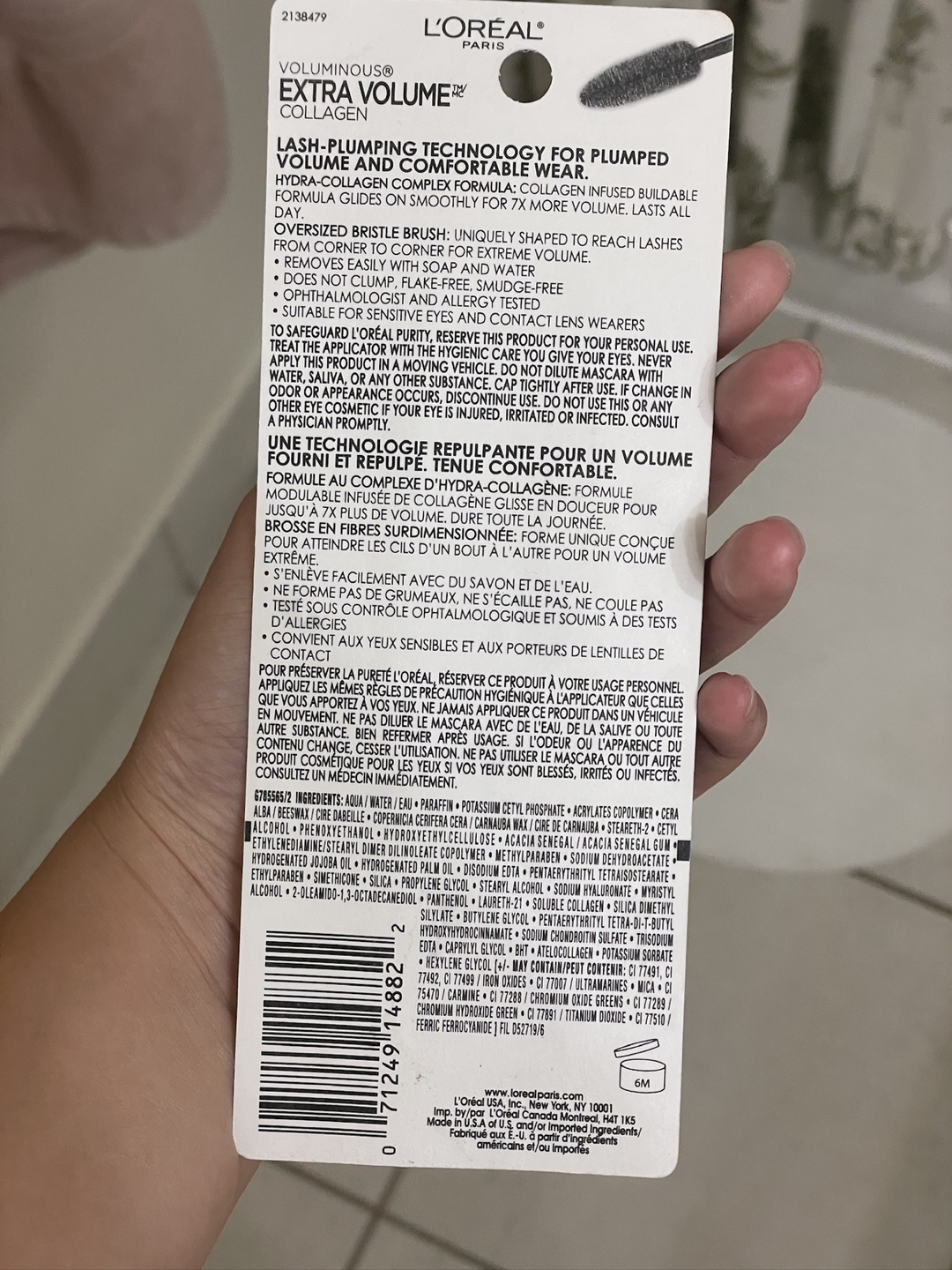 FREE (Unopened) L’Oréal Voluminous extra volume mascara - photo 2