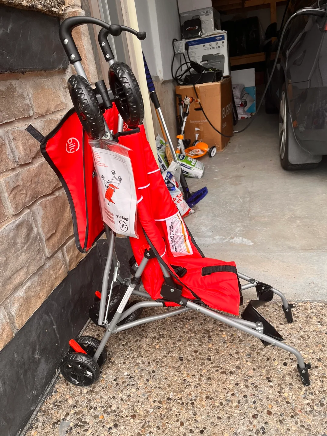 Brand New Bily Deluxe Umbrella Stroller - Red image indicator(2)