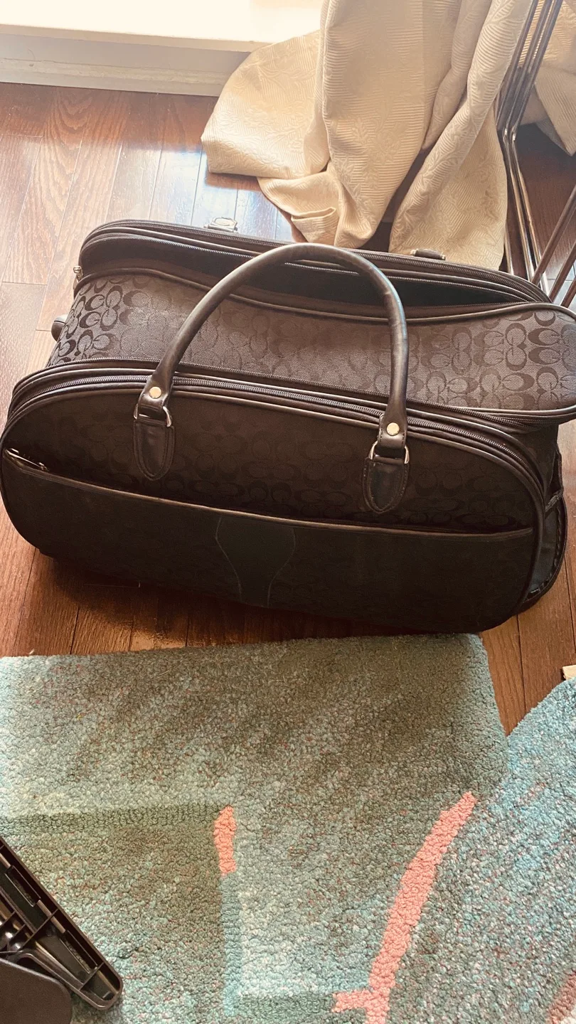 Coach Black Rolling Suitcase thumbnail