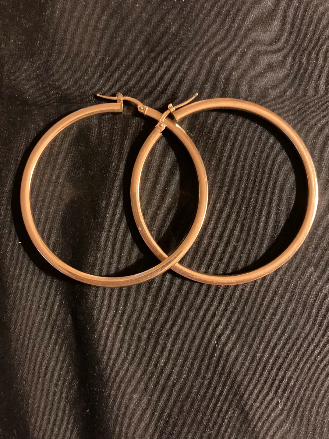 2-1/2” 14K Gold Hoop Earrings