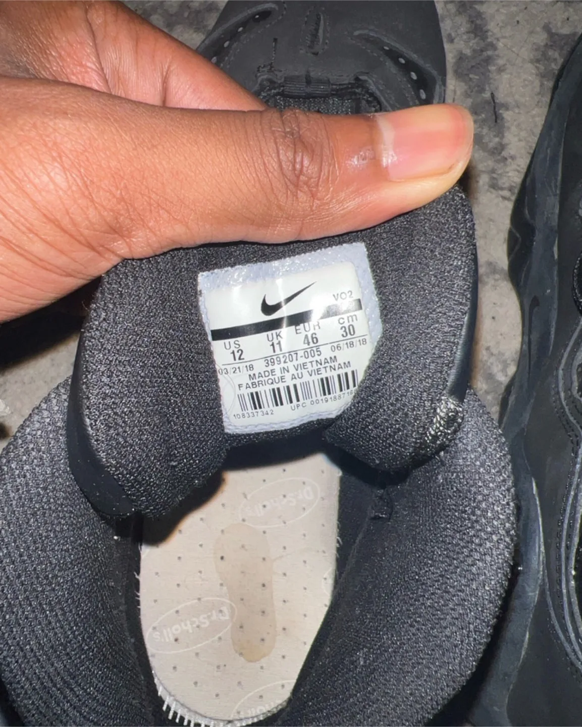 Nike Air Total Max Uptempo Black US 12 image indicator(2)