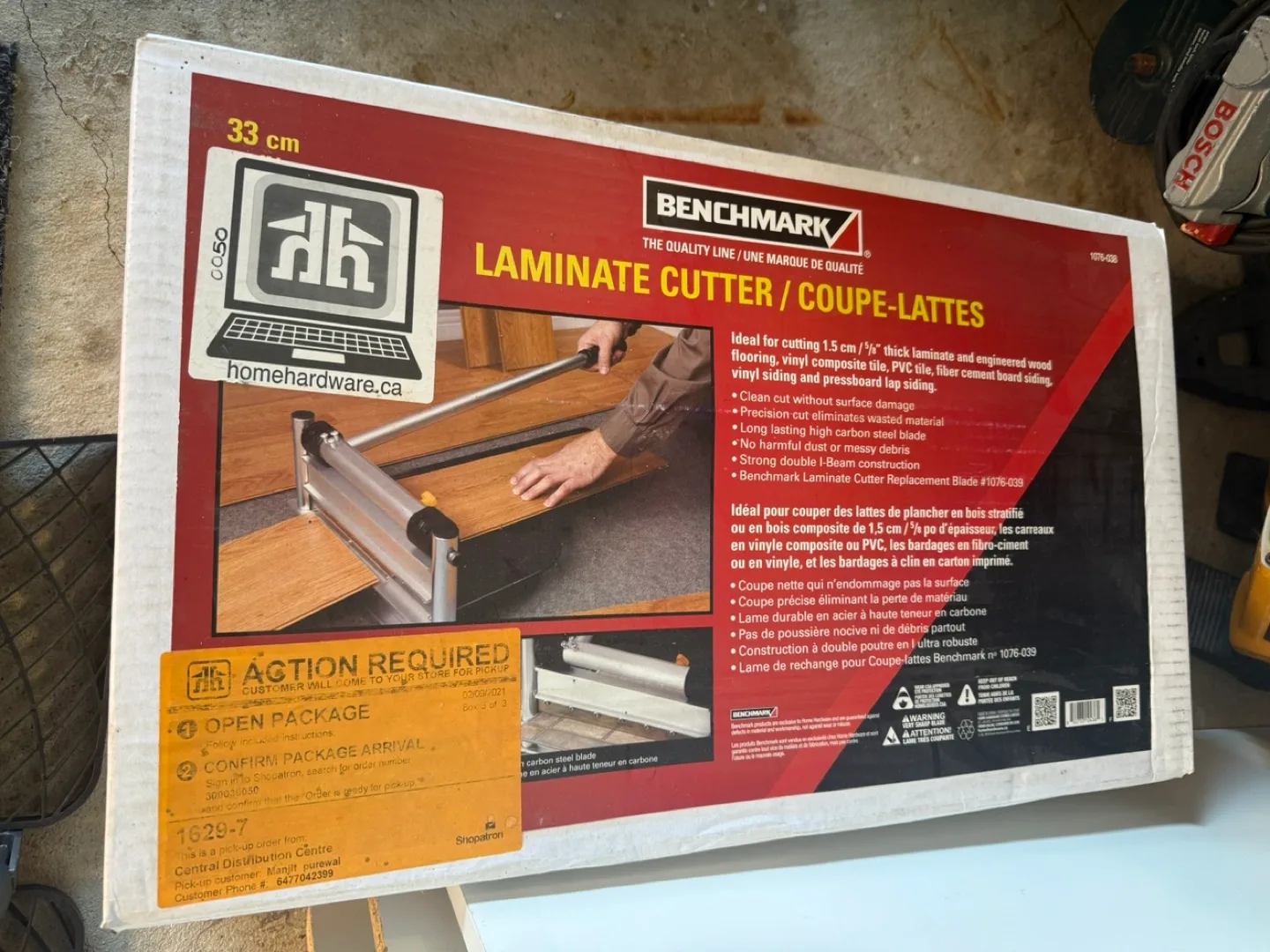 Benchmark Laminate Cutter / Coupe-Lattes