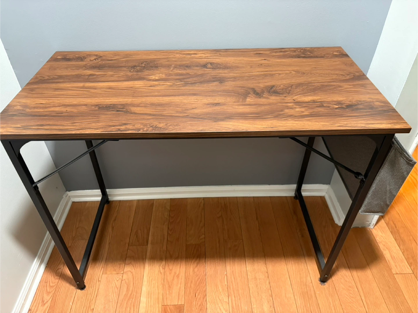 Wood & Metal Desk with Storage