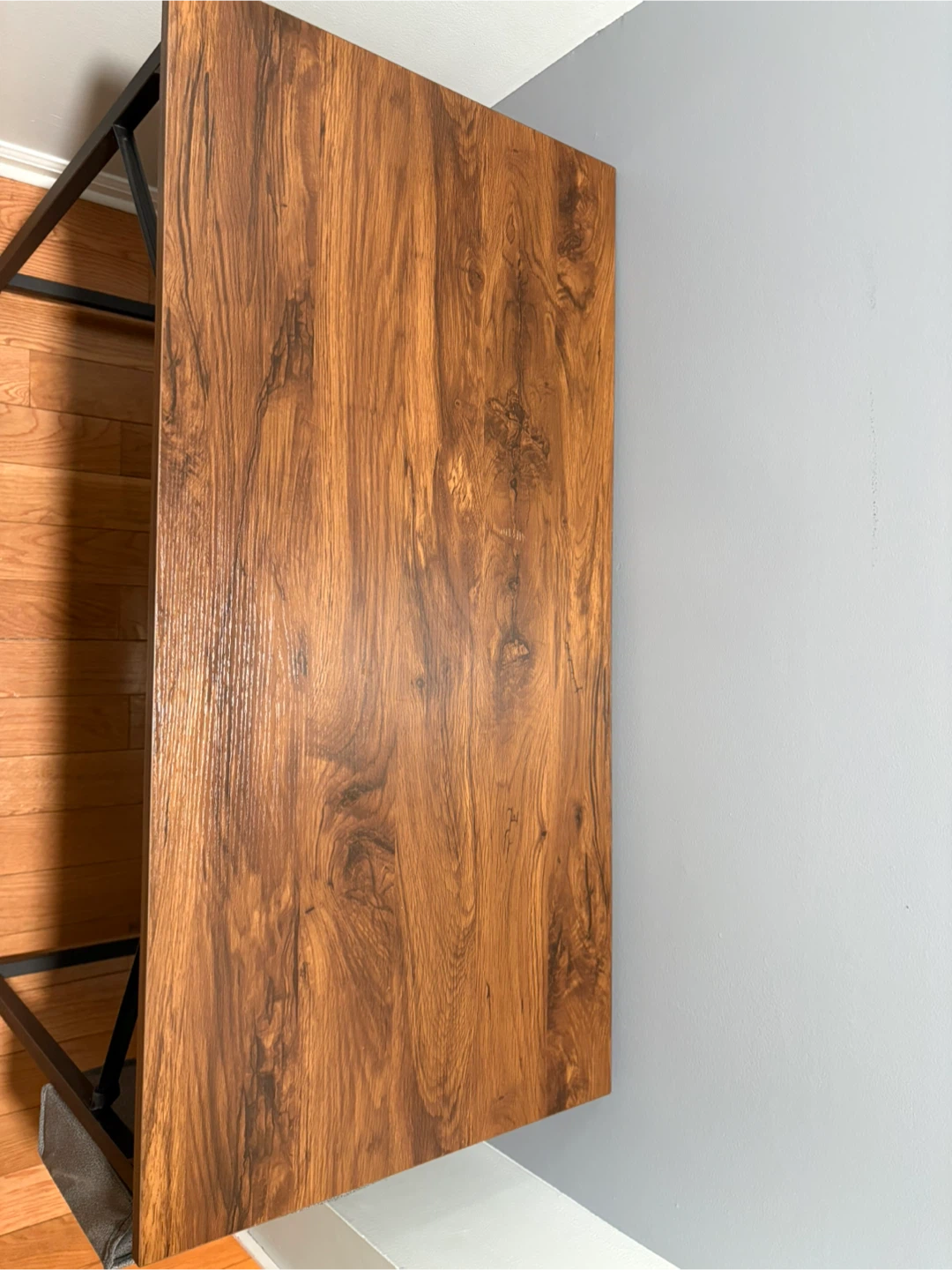 Wood & Metal Desk with Storage - photo 3